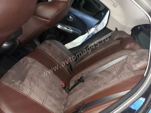 Драйв  чехлы универсальные экокожа шоколад замша шоколад комплект    фото 3