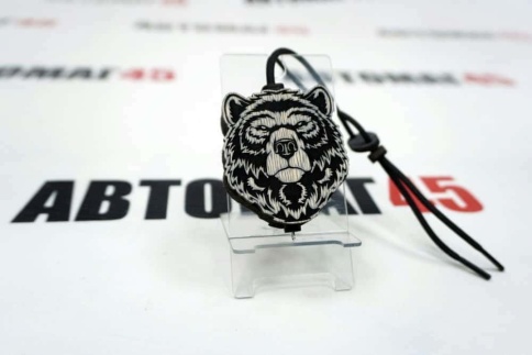 Aroma Bar Ароматизатор подвесной Медведь Гризли черно-белый фото 2