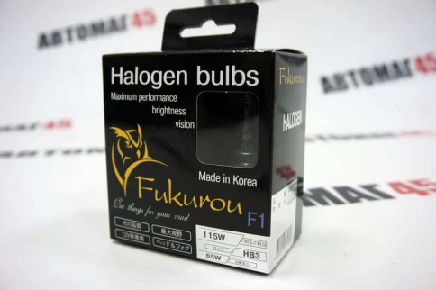 Fukurou  F1 лампа HB3 12V 65W (115W) Корея 2шт    фото 8