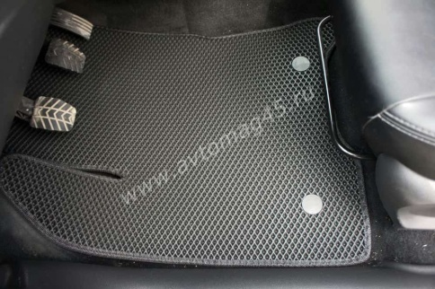 EVA ЭВА  коврики в салон LADA Vesta Веста Vesta SW SW Cross NG черные черный кант рис ромб комп 5шт фото 12