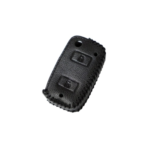 Чехол  под выкидной ключ Kia Hyundai кожа с плетеной строчкой фото 1