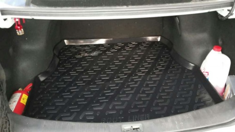 NorPlast коврик в багажник пластик Nissan Almera Ниссан Альмера 2012-2019г фото 1