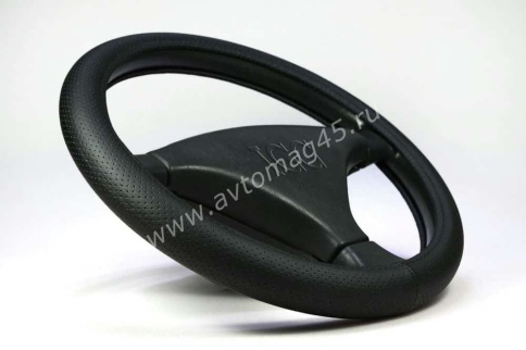 IGG  701 оплетка руля экокожа  перфорация черный    фото 3