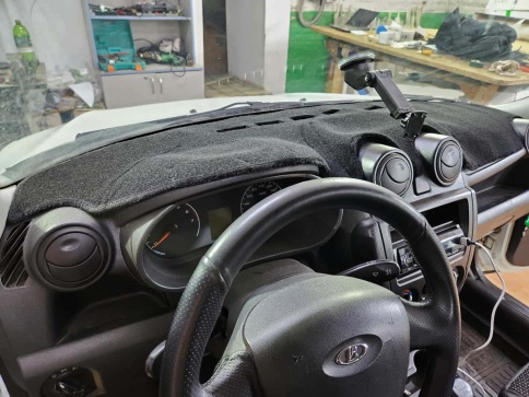 Накидка на панель Lada Granta Гранта 2011-2018г карпет  фото 4