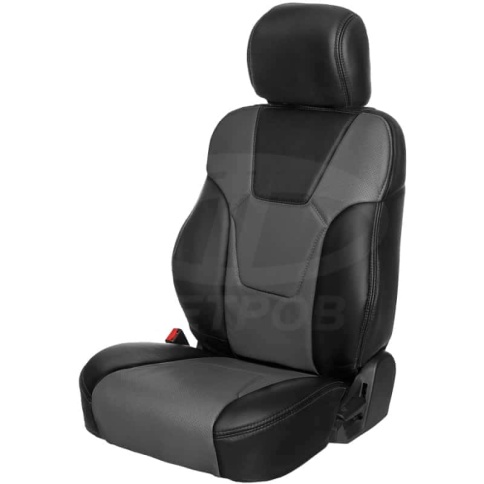 R.SPORT PLUS чехлы универсальные экокожа черно-серый комплект    фото 1