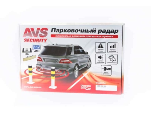 AVS PS-524  Парктроник цветной LCD-дисплей 4 датчика D 22мм черный    фото 5