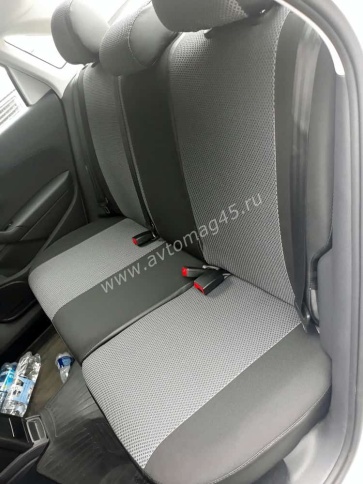 Авточехлы  Volkswagen Polo Фольцваген Поло седан 2/3 2010-2020г жаккард серый Ижевск    фото 10