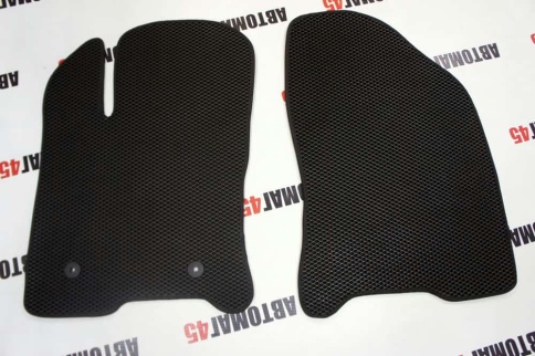 EVA ЭВА  коврики в салон LADA Vesta Веста Vesta SW SW Cross NG черные черный кант рис ромб комп 5шт фото 5