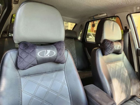 Подушка  под шею с лого Lada 2шт фото 3