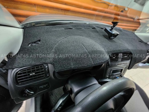 Накидка на панель Volkswagen Polo 5 Фольцваген Поло 5 седан 2010-2020г карпет   фото 8