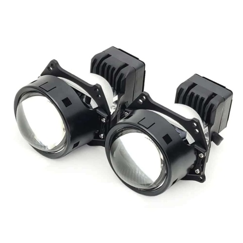 Aozoom  K3 2022 светодиодные Би-Led линзы 3.0" 12V 50W 5500K 4200Lm 2чипа 2рефлектора гарант 12 мес фото 4