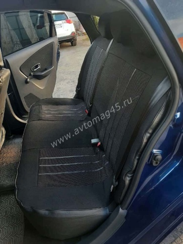 Авточехлы  Nissan Almera Ниссан Альмера 2013-2019г 2/3 жаккард    фото 3