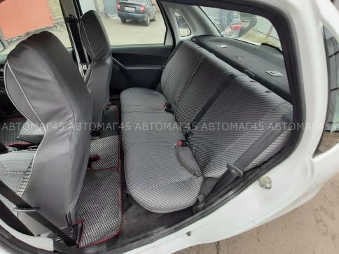 Авточехлы  Лада Granta Гранта  1/1 с 08.2018г жаккард серый    фото 10