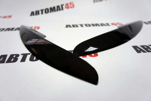 Реснички накладки на фары Mitsubishi Lancer 10 Мицубиси Лансер 10 2шт    фото 3