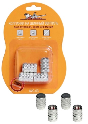 Airline Колпачки на камеру хром 4шт фото 1