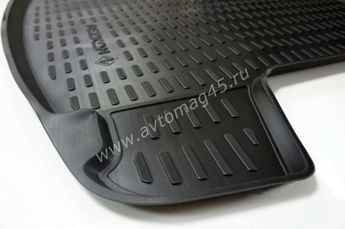 Rezkon  коврик в багажник полиуретан Volkswagen POLO лифтбэк с 20г Skoda Rapid c 12г с карманами    фото 5