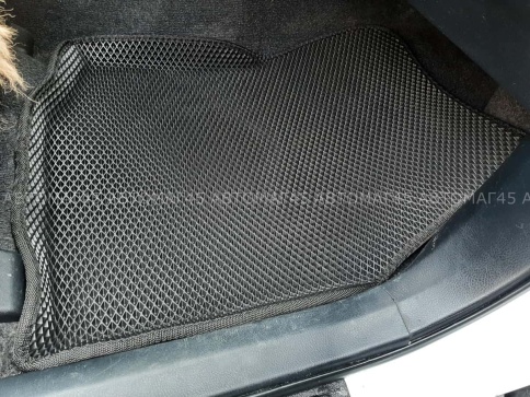 EVA ЭВА 3D коврики в салон Toyota RAV 4 XA40 2013-2019г черный рисунок ромб комплект 5шт CITY   фото 3