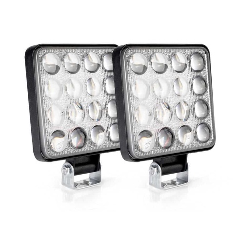 C2R светодиодная фара линза Slim дальний свет 16 диодов 48Вт 12В 1шт гарантия 1 месяц G0002-25BS  фото 5