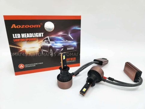 AOZOOM лампы LED 2шт H1 12В 55W 5500K 6000Lm  с обманкой гарантия 6мес    фото 1