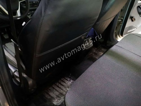 Авточехлы  Lada Vesta Лада Веста седан SW SW Cross жаккард черно-серый    фото 3