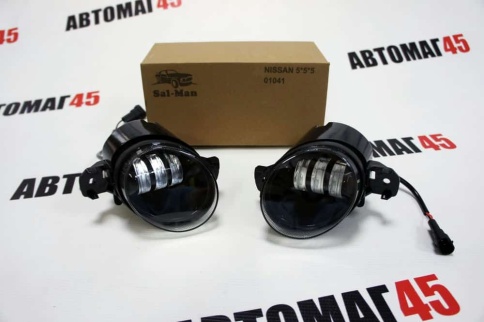 SALMAN  Фары п/туманные Nissan LED 50W 4800LM 6000K с ушами 2шт гарантия 6 мес    фото 1