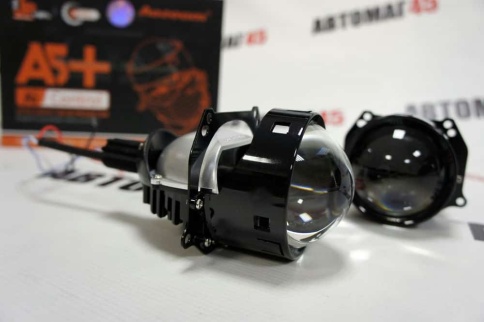 Aozoom  A5 светодиодные Би-Led линзы 3.0" 12V 35W 5500K гарантия 12 месяцев    фото 5