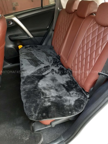 Накидка  задний ряд короткий ворс черный шерсть 40% 1шт    фото 1