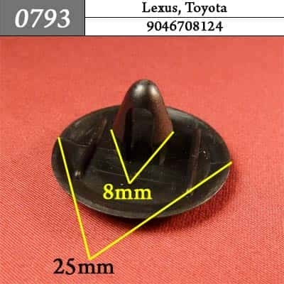 0793 Клипса пистон для Lexus Toyota  фото 1