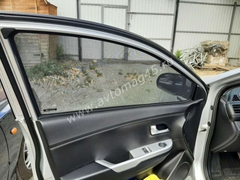 BRENZO  каркасные шторки на магнитах Kia Rio Киа Рио 2011-2017г передние премиум 2шт 15%   фото 8