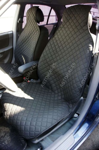 Накидки на сиденье универсальные жаккард черный 2шт    фото 6