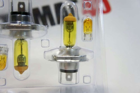 SVS  лампа H4 Yellow 12V 55W 3000K 2шт    фото 5