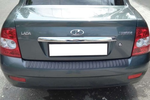 STYLE  Накладка на задний бампер Лада Приора ВАЗ 2170 седан 2007-2014г  фото 5