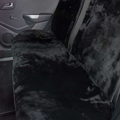 Накидки  задний ряд короткий ворс черный шерсть 40% комплект 3шт    фото 3