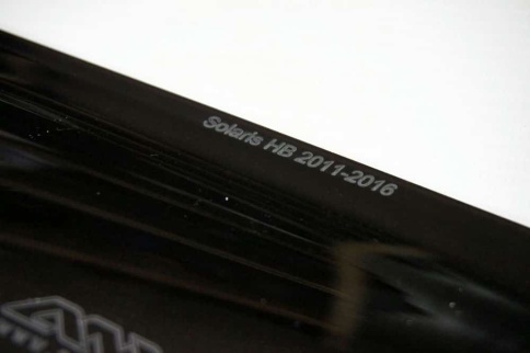 ANVair  дефлекторы окон Hyundai Solaris Хендай Солярис хэтчбек 2011-2017г комплект 4шт    фото 4