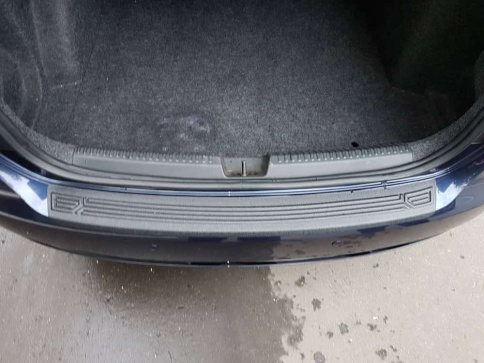 Русская Артель  Накладка на задний бампер Volkswagen Polo Фольцваген Поло седан 2010г-2020г    фото 8