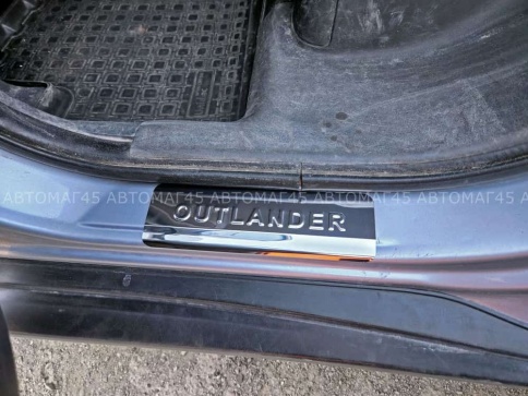 LIDER  Накладки на пороги  Mitsubishi Outlander Мицубиси Аутлендер 2012-2022г 4 шт нержавейка    фото 10