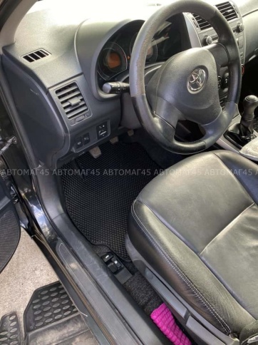 EVA ЭВА  коврики в салон Toyota Corolla 2007-2013 Toyota Auris 2006-2013г черный рис ромб компл 5шт фото 3