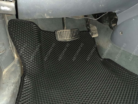 EVA ЭВА 3D коврики в салон Hyundai Accent II 1999-2012г черный рисунок ромб комплект 5шт CITY   фото 3