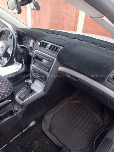 Накидка на панель Skoda Octavia A5 Шкода Октавиа А5 2004-2013г карпет Maximal фото 9