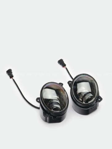C2R Фары противотуманные 3 линзы Лада Калина Гранта Ларгус LED 15W 4000LM 2шт гарантия 3 мес фото 6