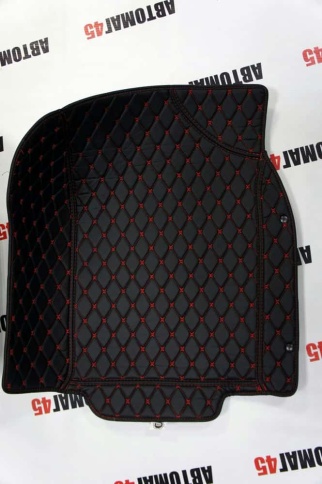 Ковры  5D экокожа Toyota Camry V40/V50/V55 06-18г черный с черной нитка + ворс комплект LIKE АКЦИЯ! фото 7