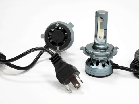 Ruzoom F9A  светодиодные лампы LED 2шт H4 12В 60W 6000K 6000Lm гарантия 6мес    фото 4