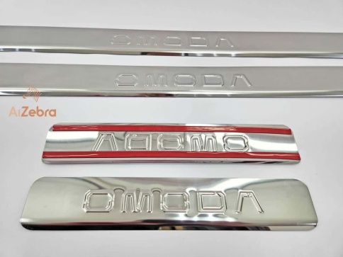 LIDER  Накладки на пороги  Omoda C5 Омода С5 11.2021г-н.в. 4 шт нержавейка    фото 3