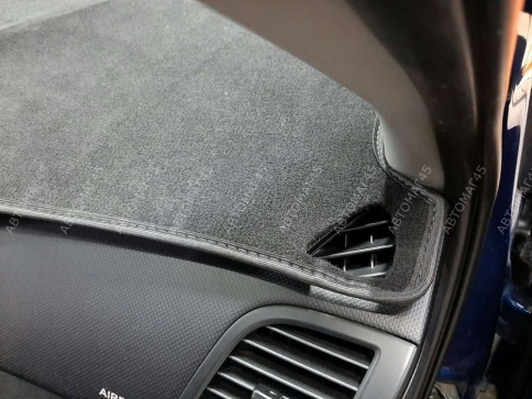 Накидка на панель Hyundai Solaris Хендай Солярис 2011-2017г карпет  АКЦИЯ фото 4