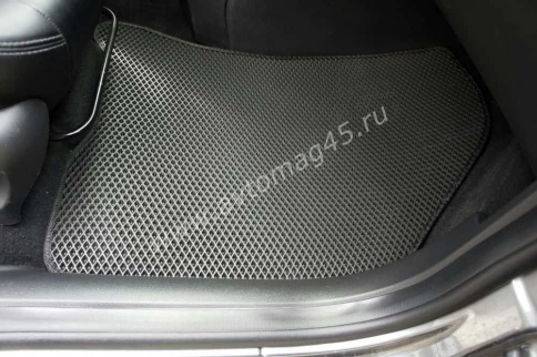 EVA ЭВА  коврики в салон LADA Vesta Веста Vesta SW SW Cross NG черные черный кант рис ромб комп 5шт фото 15