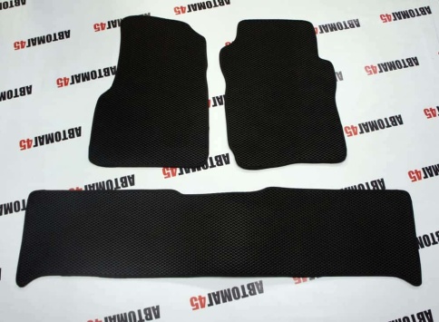 EVA ЭВА  коврики в салон УАЗ Patriot Патриот 2005-2014г черные рисунок ромб комплект 5шт    фото 4