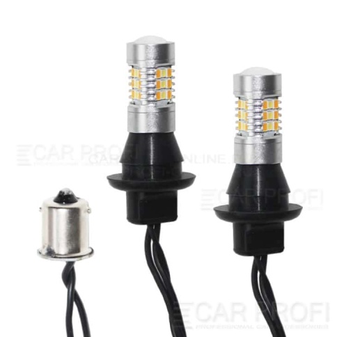 Carprofi  Лампа светодиодная P21W Дхо и поворотник 31 SMD гарантия 3 месяца CP-3030 new фото 3
