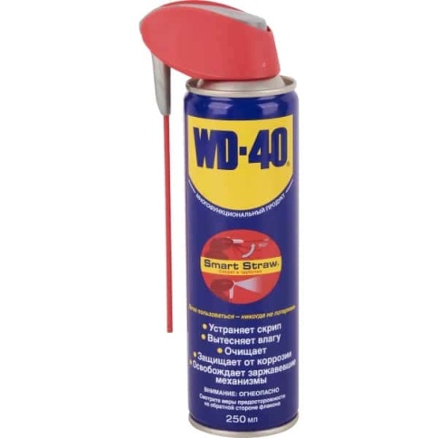 WD-40  смазка универсальная жидкий ключ аэрозоль c трубочкой 250мл    фото 1