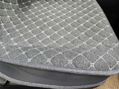 Чехлы  накидки на сиденье лен 2Д серый комплект 5шт фото 21