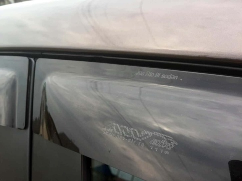 ANVair  дефлекторы окон KIA Rio Киа Рио седан 2011-2017г комплект 4шт    фото 4